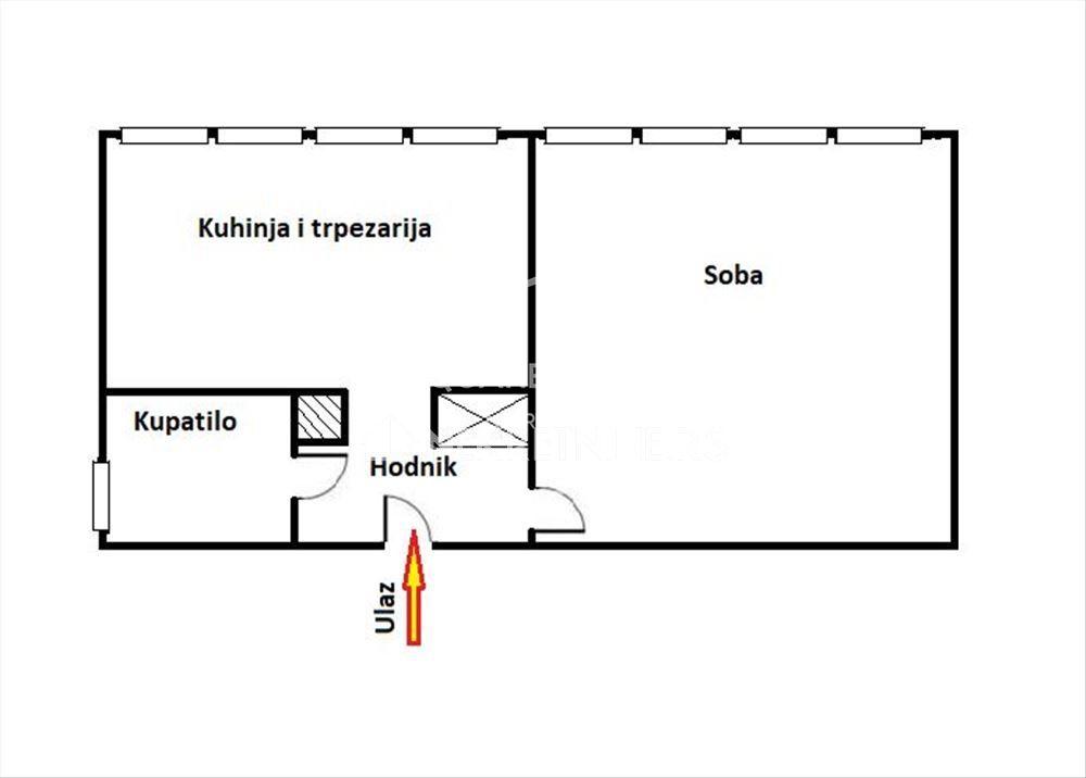 Blok 21, 1.0 renoviran,prazan ID#3471